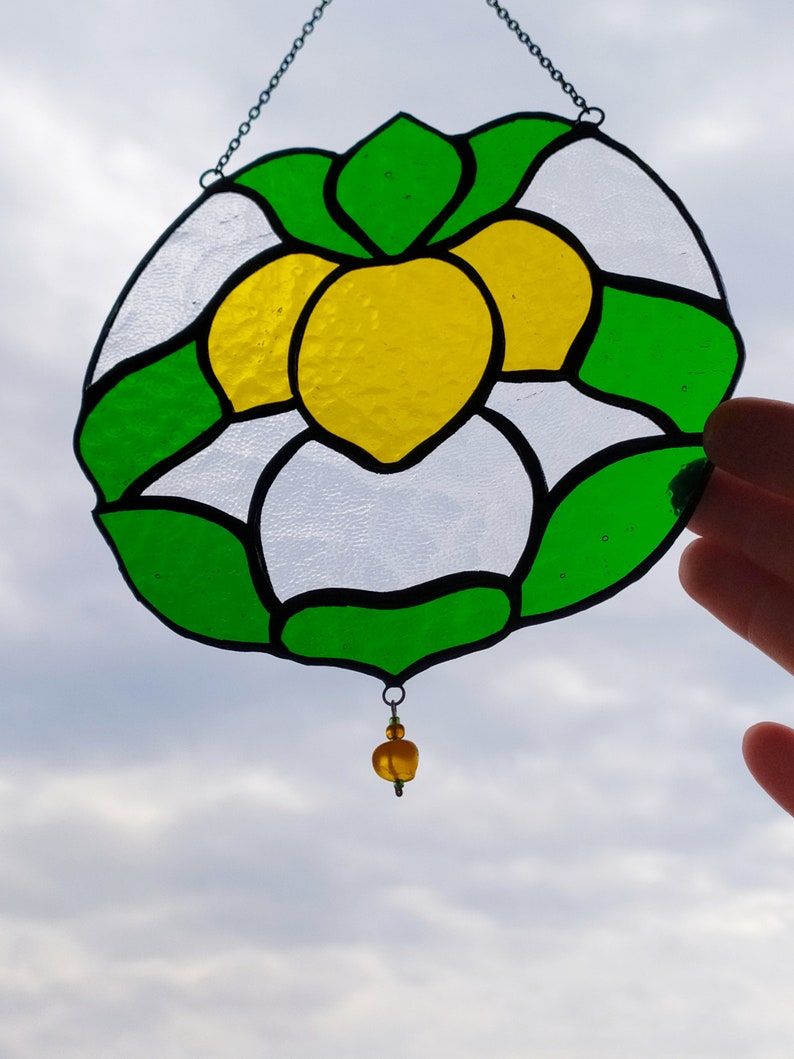 Colorful Lemon Suncatcher Window Decoration. Stained Glass Etsy
