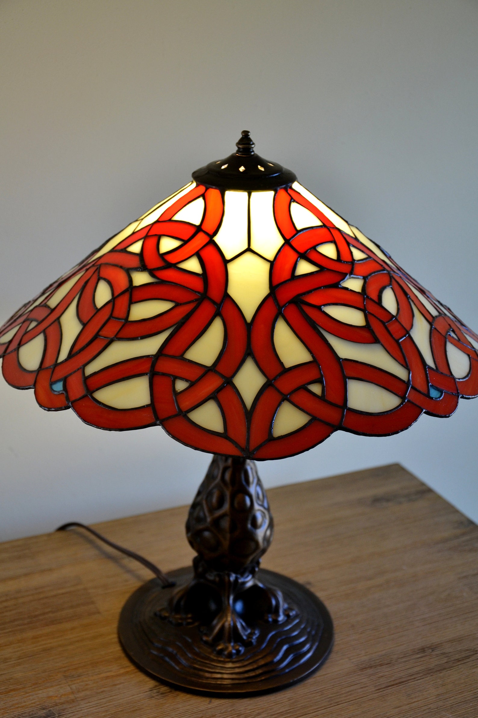 Celtic Lamp Handmade /mosaic Home Decor/ Stained Glass Art/ Etsy
