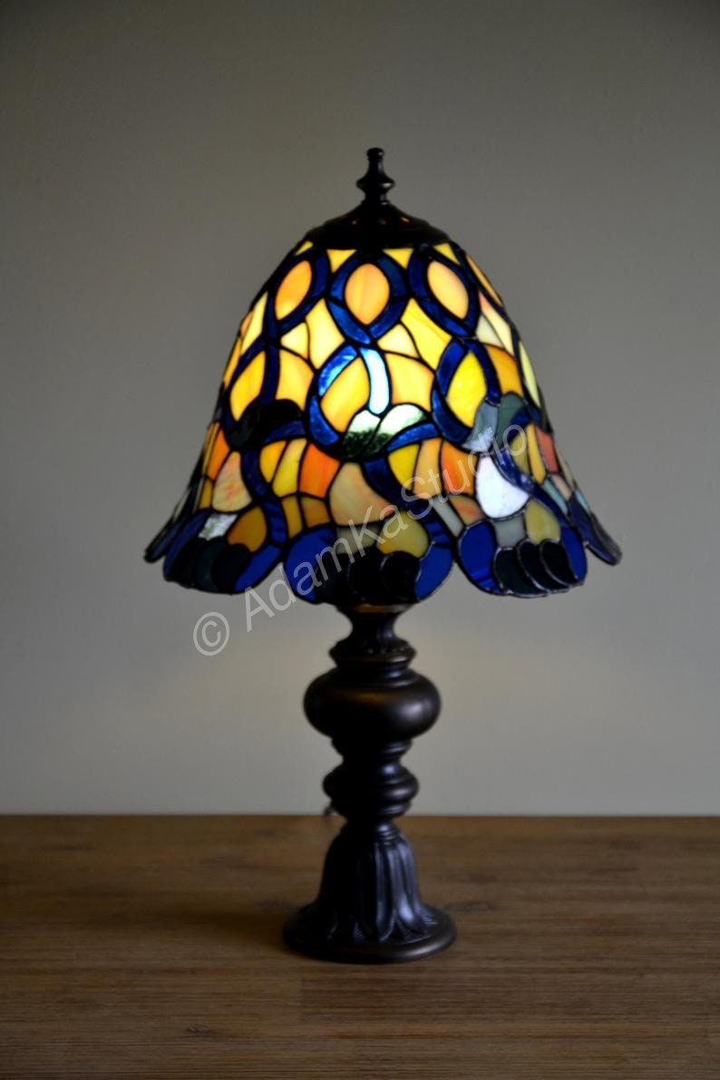 Nuit Tablechambre Tiffany Bureauvitrail Lumières Chevet Petit Oiseau 54j3ARL