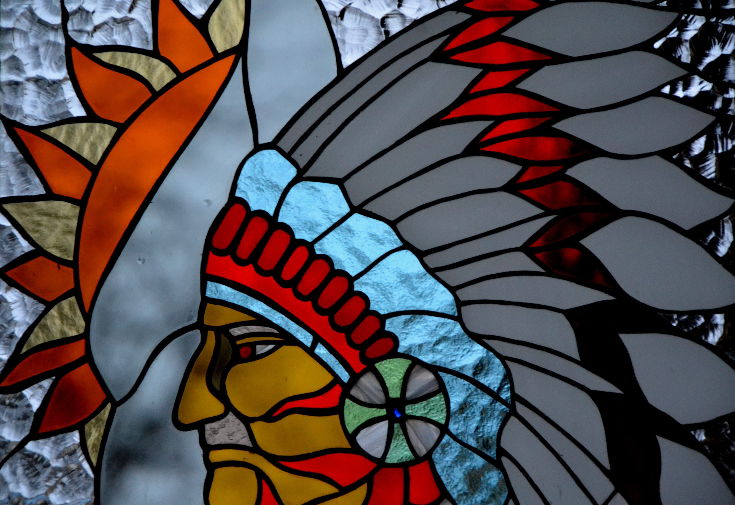 Indian Stained Glass Panel Tiffany Method Suncatcher Window Etsy