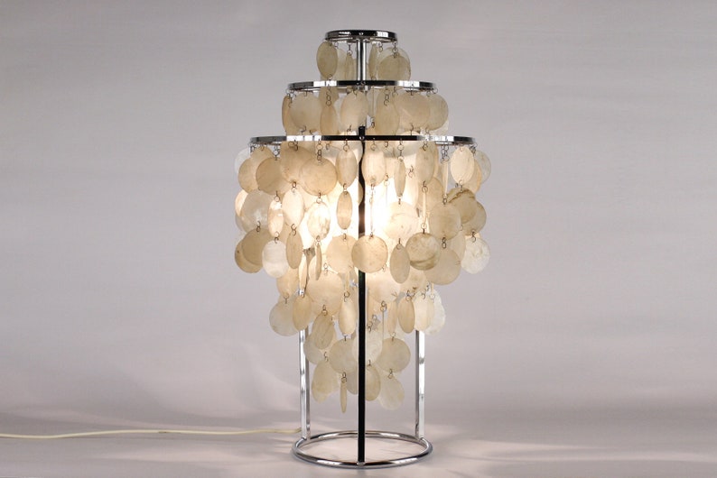 Table Lamp Fun 1tm Verner Panton Shell Discs Years 60 - Verner Panton Fun Table Lamp Table Lamp Fun 1tm Verner Panton Shell Discs Years 60 - Verner Panton Fun Table Lamp