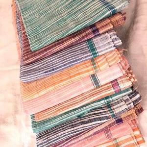Multicolor 160 &quot; X 70&quot; Natural Indian Handspun Hand woven 100% pure Cotton Khadi bath and beach towel Natural Cotton