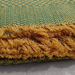 Natural Cotton 160 &quot; X 70&quot; Organic Indian Handspun Hand woven 100% pure Cotton Khadi bath and beach towel