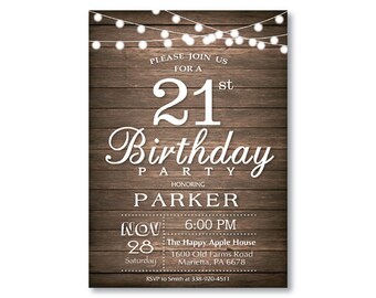Etsy 21St Birthday Invitations 5