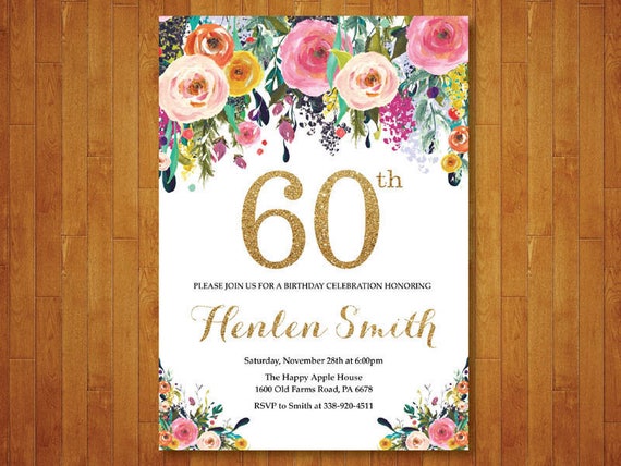 Tarjeta Invitacion Cumpleaños Mujer