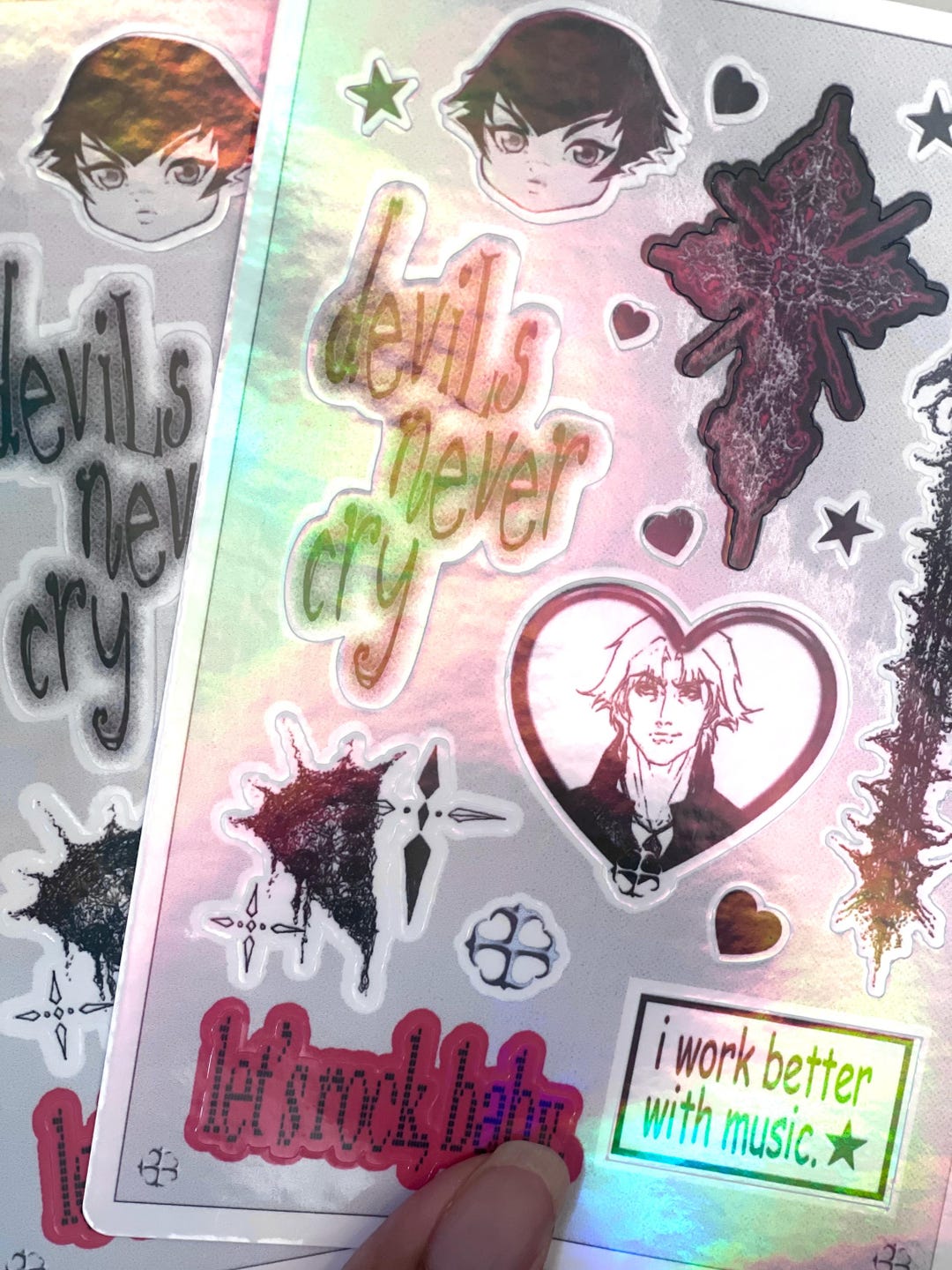 Devil May Cry Sticker Sheet Holographic 4x6 - Etsy