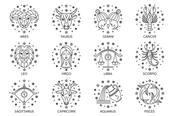 Zodiac Symbols PNG - Etsy