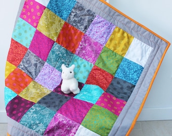 rainbow baby quilt