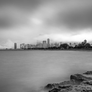Chicago Skyline Lake Michigan Art Photography Print Wall Decor