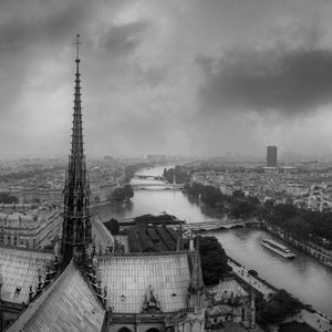 Paris Frankreich Notre Dame Kathedrale Art Fotografie Drucken Wanddekor
