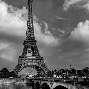 Paris France Eiffel Tower Art Photography Print Wall Decor image 1