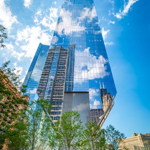 Chicago Sky Reflection Art Color Photography Print Wall Decor