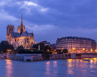 Paris France Notre Dame Cathedral Art Photography Print Wall Decor