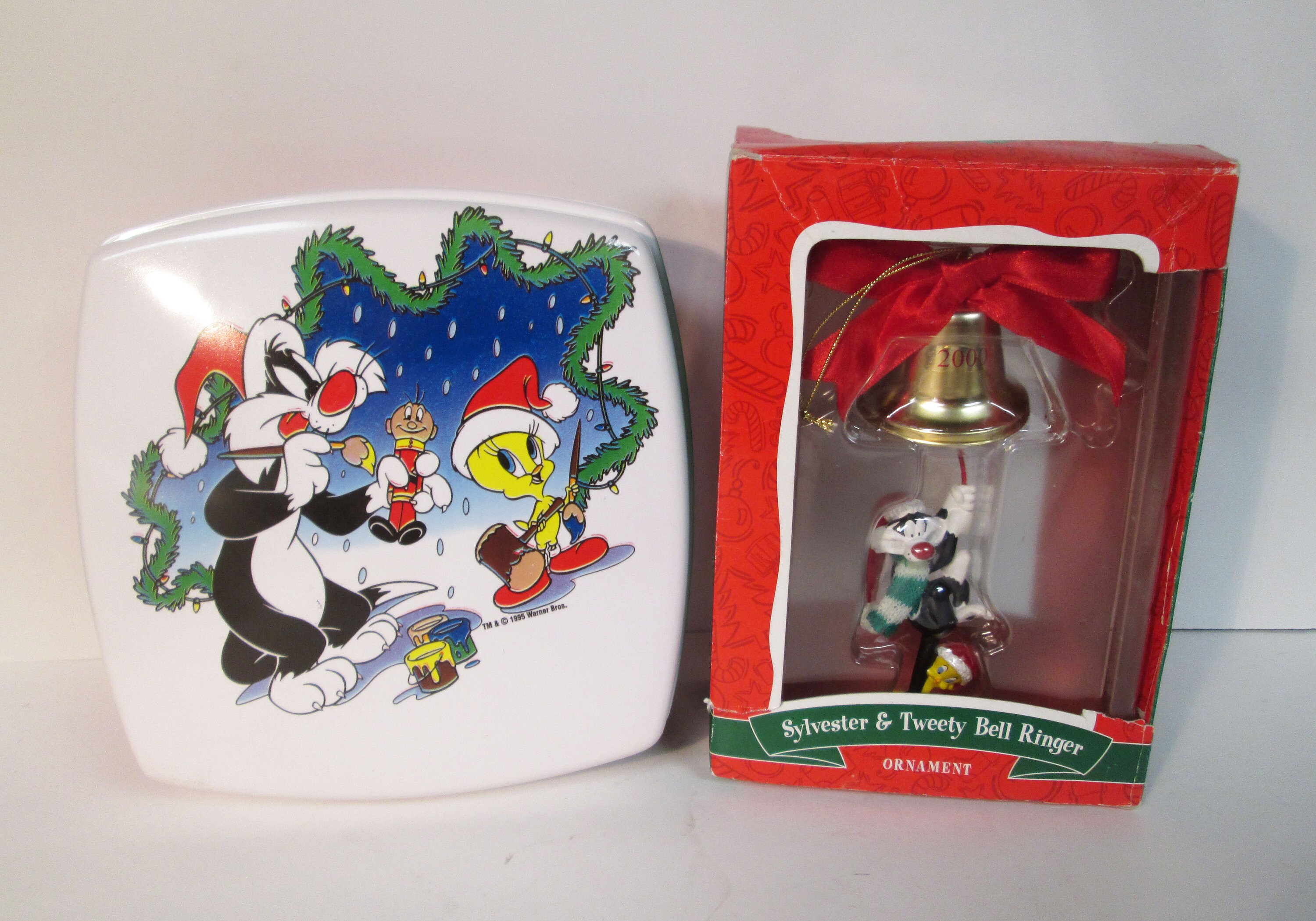 Looney Tunes Sylvester Tweety Bell Ringer Christmas Ornament & Etsy