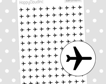 Airplane / Plane / Air Travel Icon Planner Stickers