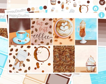 Coffee Planner Sticker Kit (7 sheets)
