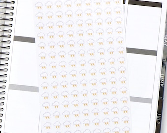 Lightning Weather Planner Stickers (126 Stickers)