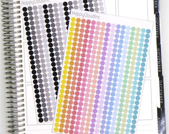 Mini Dot Stickers - Planner Stickers