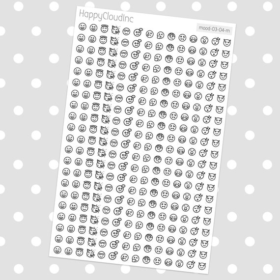 I'm feeling Mini mood tracking sticker sheet – Made in His Image