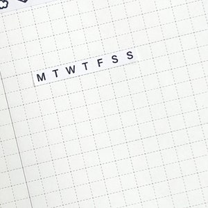 Hobonichi Weeks Habit Tracker Stickers: Minimalist Planner Stickers - Etsy