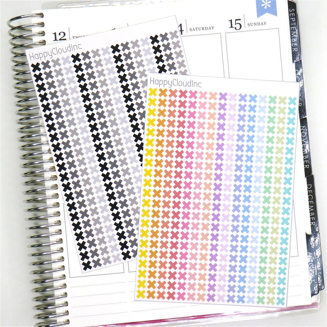 Mini Cross / Plus Stickers - Planner Stickers - Etsy