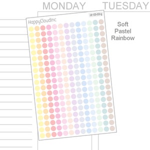 TRANSPARENT Mini Dot Stickers - Planner Stickers - Etsy