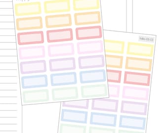 Hobonichi Weeks Habit Tracker Stickers: Minimalist Planner Stickers - Etsy