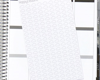 Cloudy Weather Planner Stickers (189 Stickers)