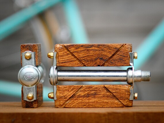 wooden bicycle pedals
