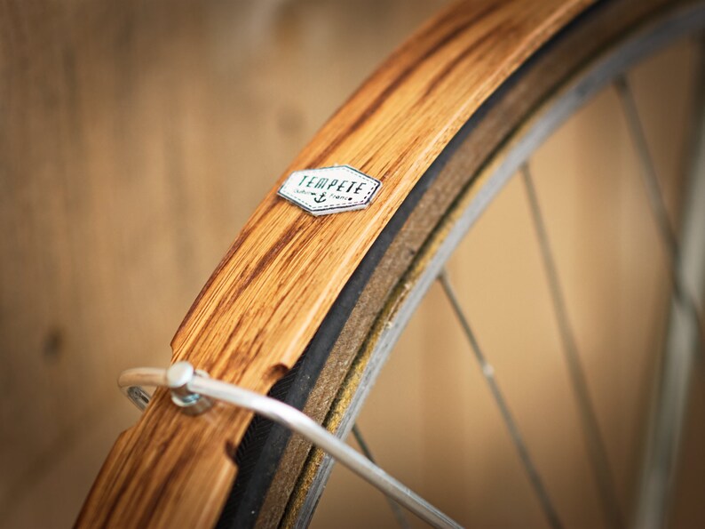Bicycle Wooden Fender Varnished Finish. Aluminium Screws and Etsy