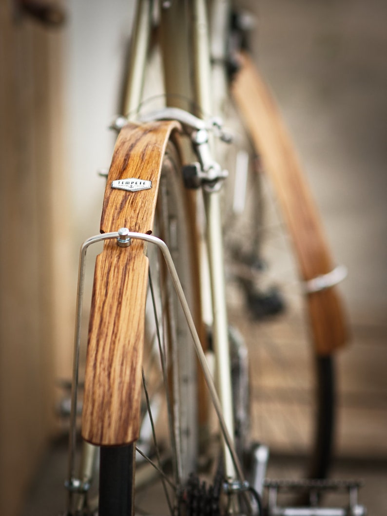 Bicycle Wooden Fender Varnished Finish. Aluminium Screws and Etsy
