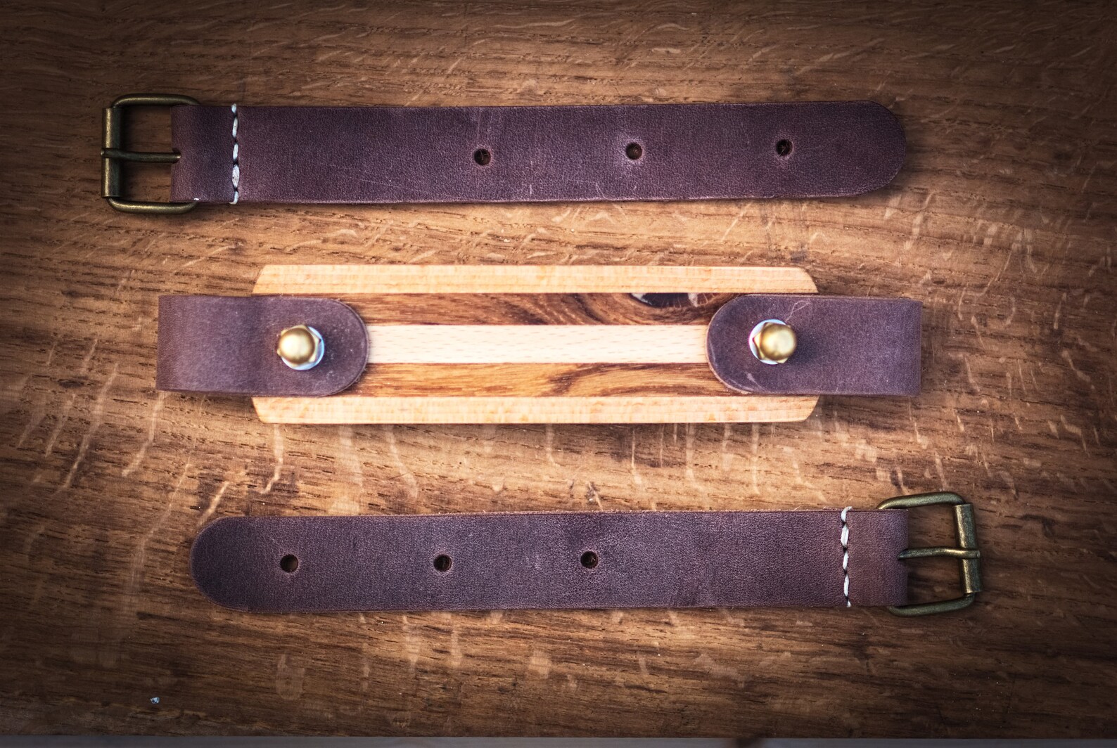 Bike Carrying Handle. Fullgrain Vegtanned Leather and Wood Etsy