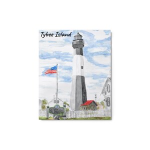 Glossy Metal Print - Tybee Island Lighthouse
