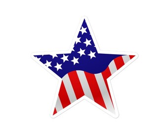 Sticker - American Flag Star