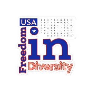 Pegatina - Libertad en la diversidad