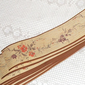 20 bordi per carta da parati vintage 2 3/8" * 30 1/2", bordi per carta da parati floreale sovietica, arredamento retrò per la casa, materiali per bricolage in carta vintage