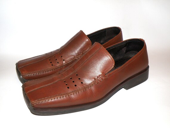 Vintage Brown Leather Men display picture 2
