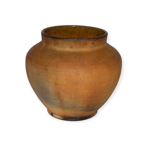 pot en argile ukrainien vintage, vase de ferme rustique, poterie primitive