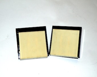 Vintage Light Switches, Pair of black & white soviet light switches, 80-s electrical switch, vintage lighting