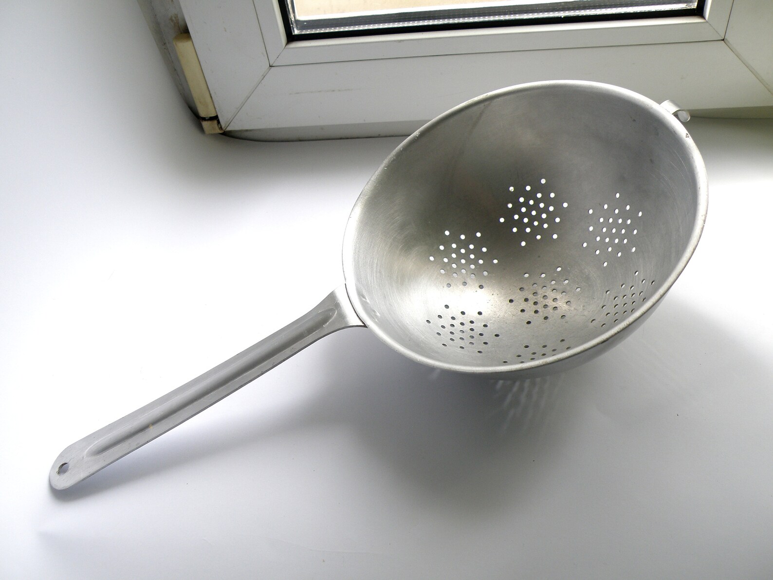 Colander Aluminium Vintage Big Metal Strainer with Handle Etsy