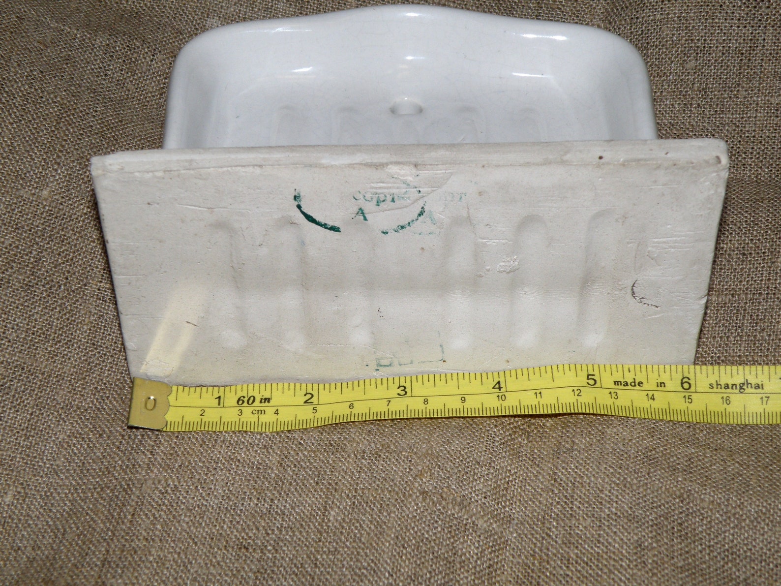 Ironstone Soap Dish with Drain Wall Mounted Vintage ceramic Etsy