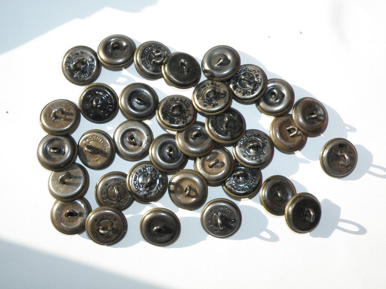 1950s aviation brass buttons Soviet set of 35 Aeroflot button Wings and propeller Military button Steampunk Mens Gift Pilots metal buttons
