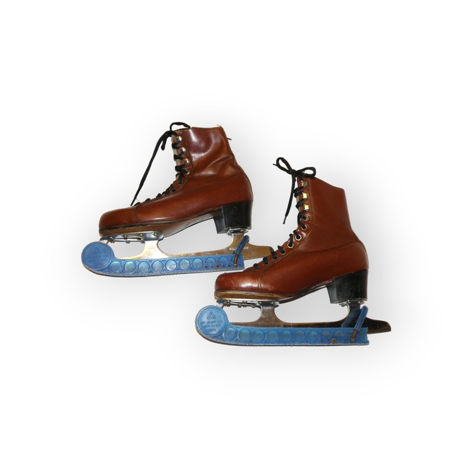 Vintage Brown Ice Skates Size 23.5 Cm 37 EU 6.5 US 80 s USSR Professional Women Skates With Blade s Cover Decorative Old and Shabby Skates Etsy UK