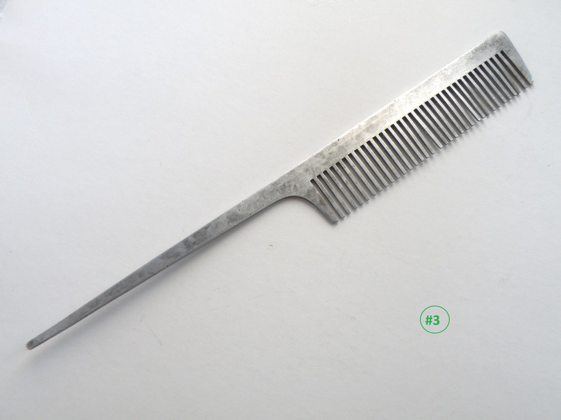 1970s Metal Comb Vintage USSR aluminium hair combs Soviet Etsy