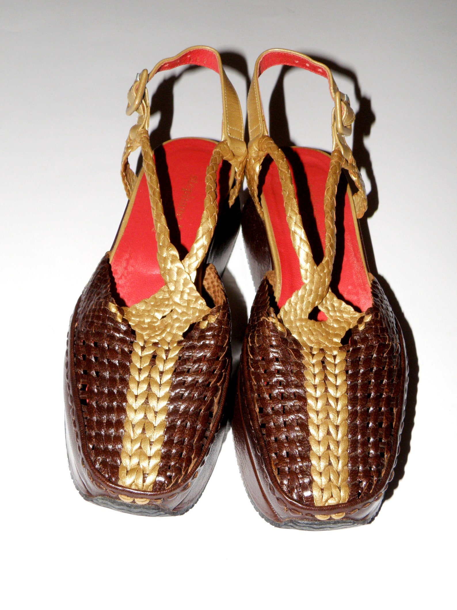 Stephane Kelian Paris leather Sandals size 39 brown-golden | Etsy