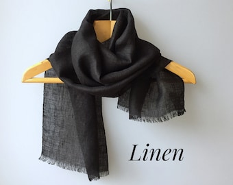 Linen Lightweight scarf Small Scarf Natural Organic