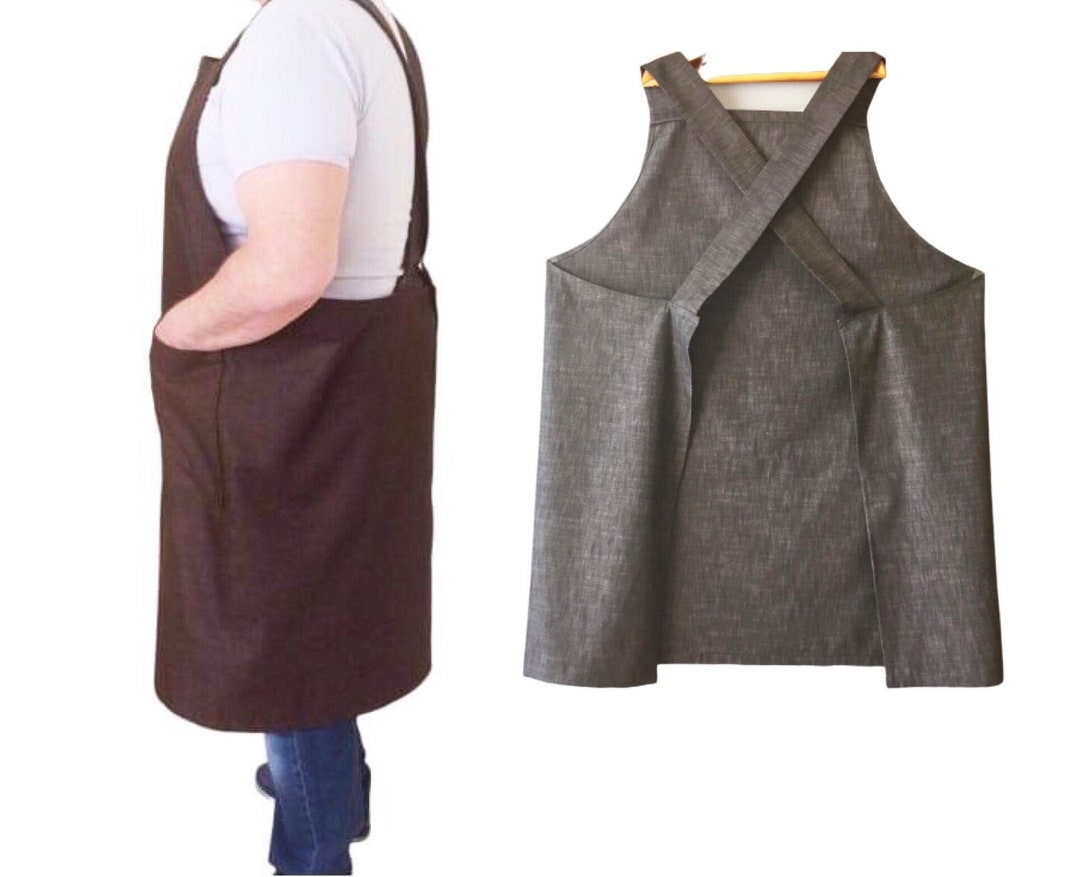 Jeans Apron Japanese Apron Plus Size Apron Long Apron Gardening Large