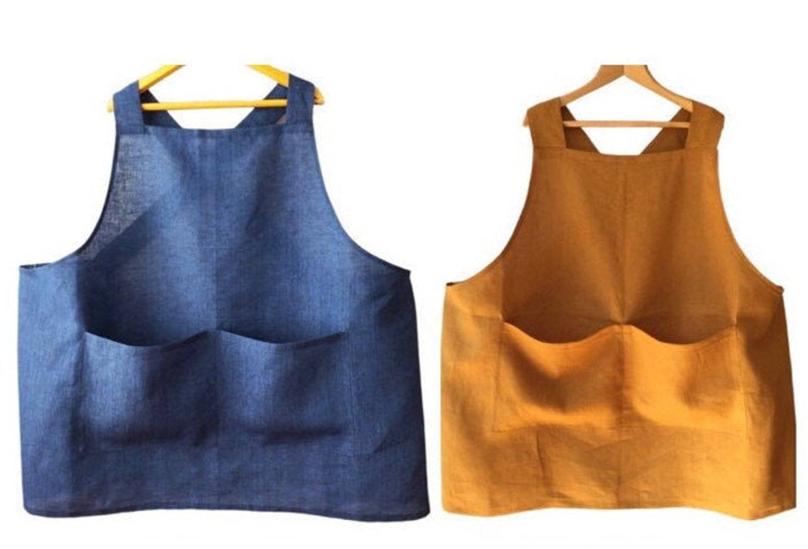 Linen Japanese Apron Plus Size Cross Back Apron S to 5XL Etsy Australia