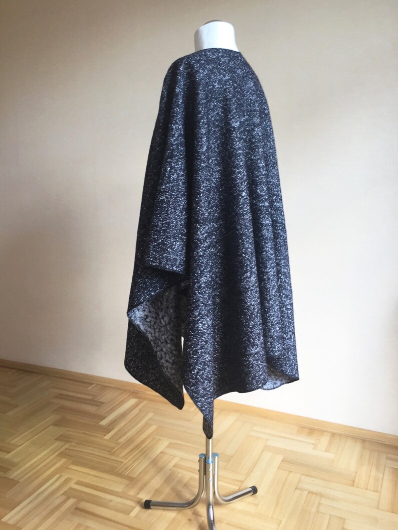 Extra Warm Coat Ruana Large Oversized Men/'s Wool Cape Wool Oversized Winter Ruana Shawl Tweed Wool Ruana