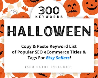 Meer dan 300 SEO-zoekwoorden voor Halloween voor Etsy-verkopers – Seizoensgebonden titels, tags en hulp bij productvermeldingen